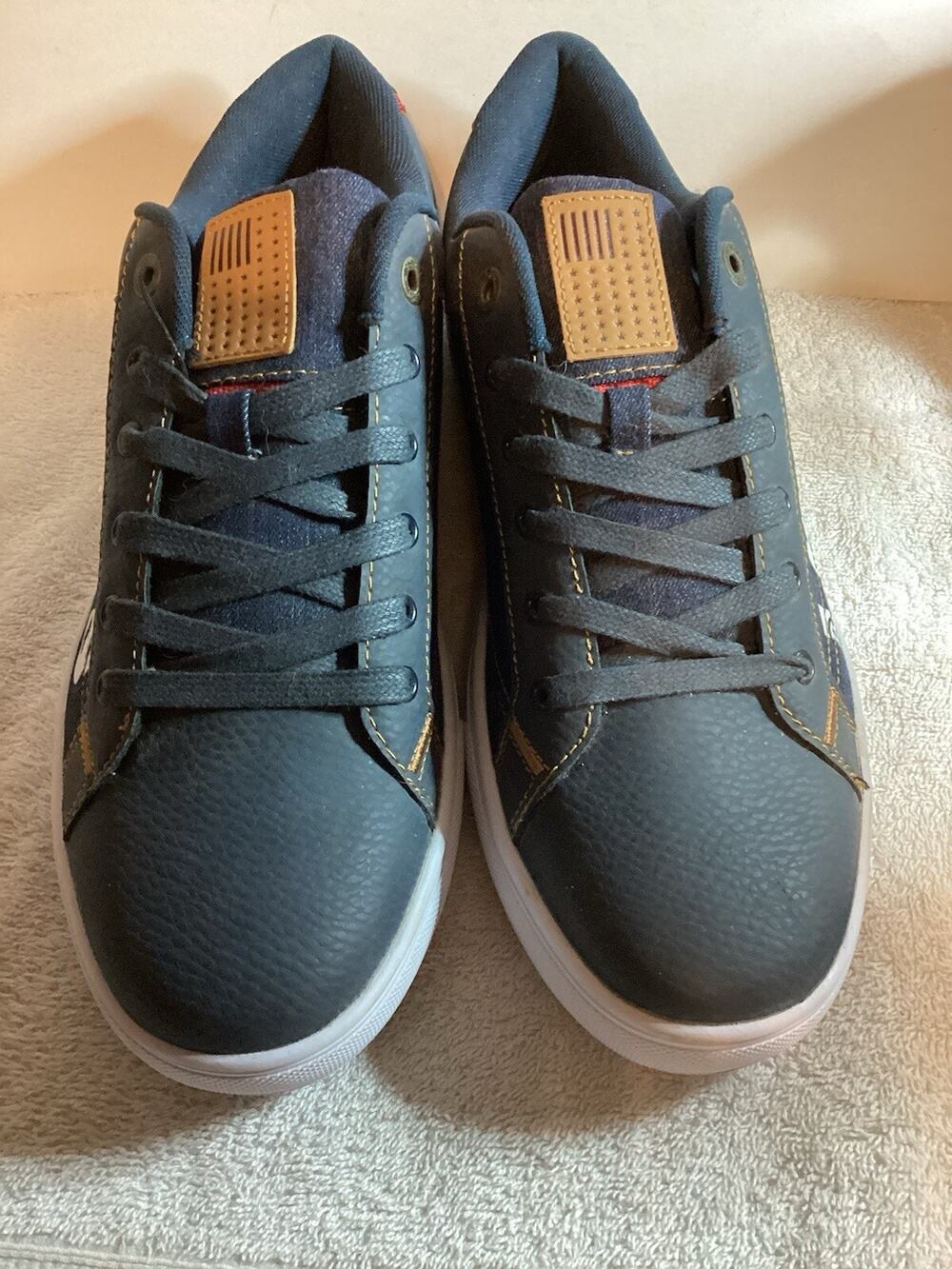 Levi’s Men Jeffrey Lo Faux Leather Lace Up Sneaker SZ 12 US EUR 46.5 UK 11